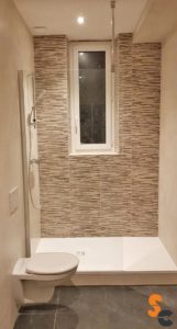 Grand receveur douche wc suspendu