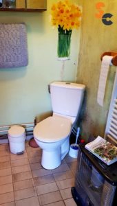 WC dans angle salle de bain