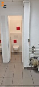 toilettes blancs
